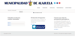 Desktop Screenshot of munialajuela.go.cr